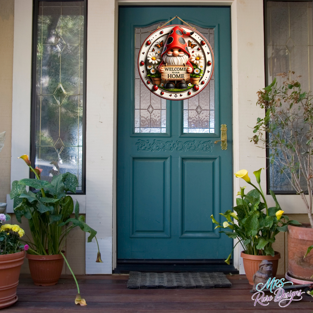 "Home Sweet Gnome" Welcome Sign