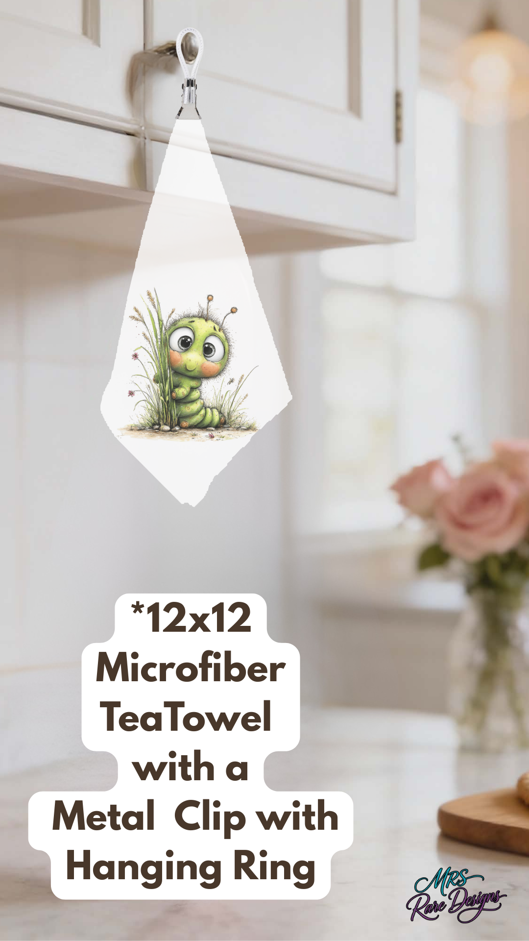 Cute Caterpillar Cozy Kitchen & Gift Set  Mug, Gift Bag, Candle Holder, Tea Towel & Kitchen Towel