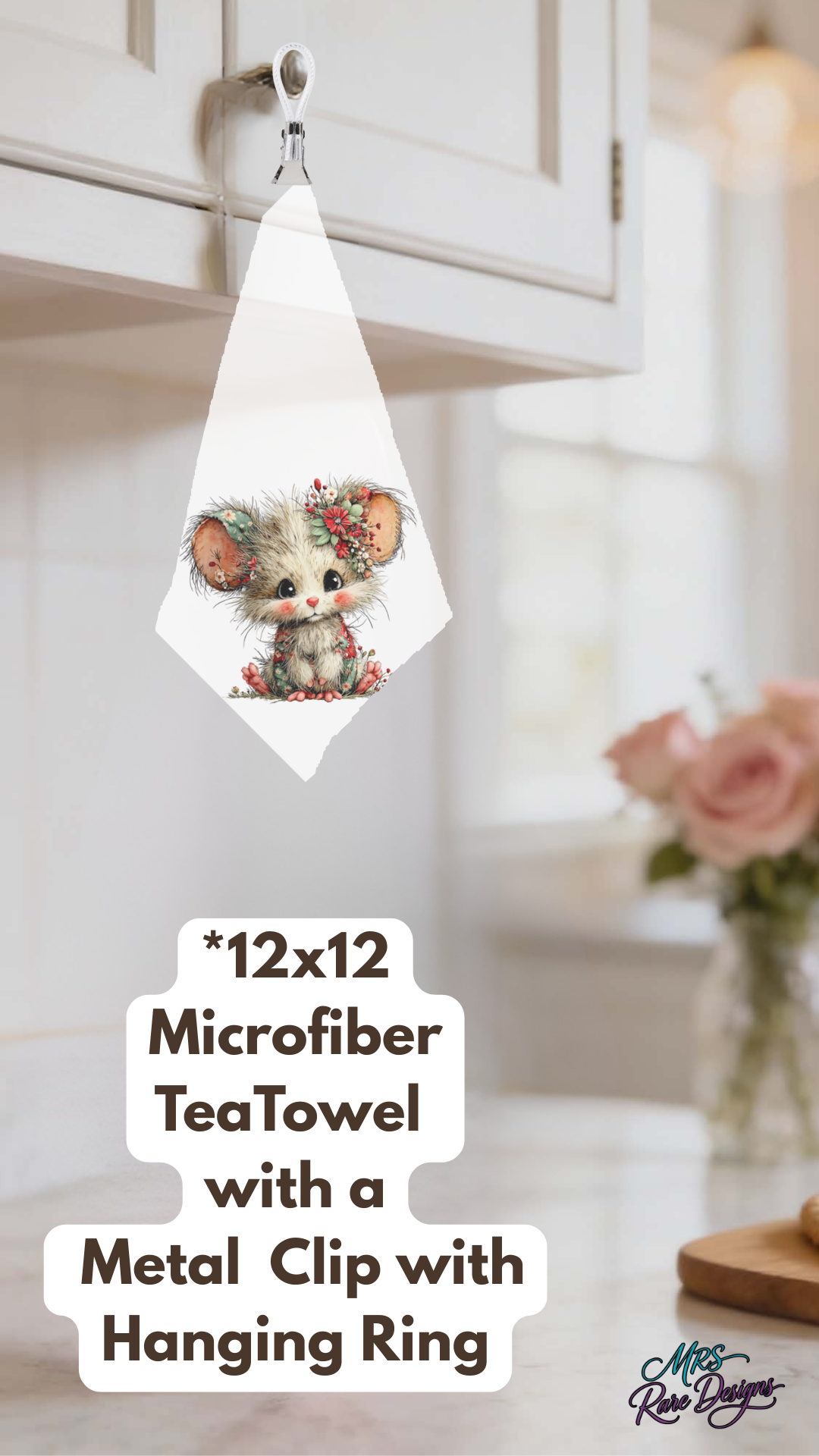 Woodland Mouse Cozy Gift Set – Mug, Gift Bag, Candle Holder, Tea Towel & Kitchen Towel Collection