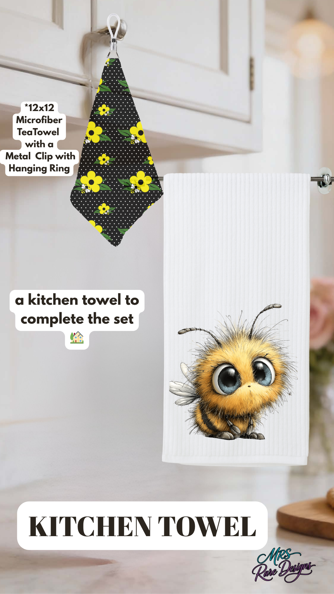 Cute Bumble Bee Cozy Kitchen Gift Set