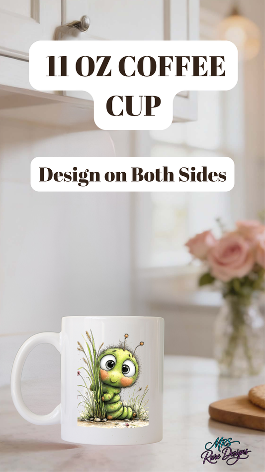 Cute Caterpillar Cozy Kitchen & Gift Set  Mug, Gift Bag, Candle Holder, Tea Towel & Kitchen Towel