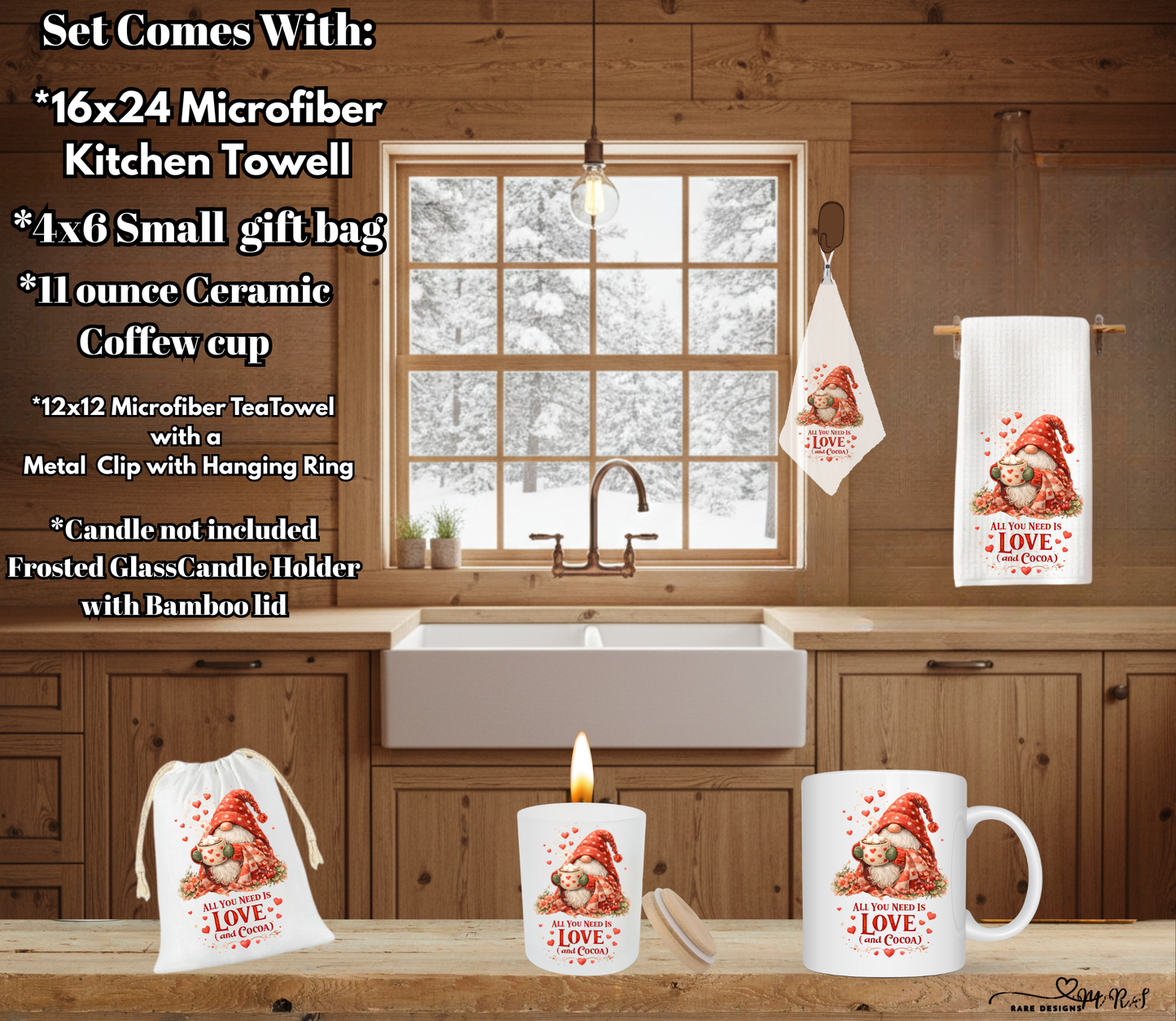 Love Collection Complete Gift Set – Kitchen, Coffee & Candle Bundle with $4 Discount