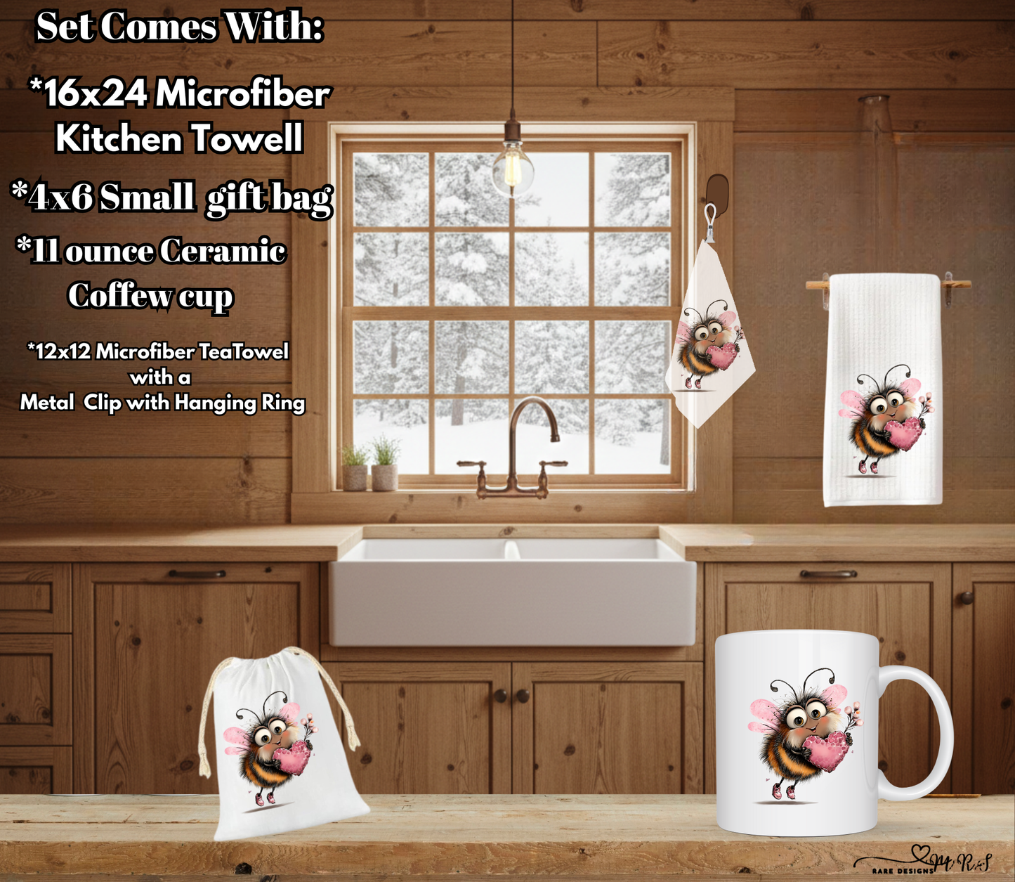 Bee Loved Collection – Complete 4‑Piece Kitchen & Gift Set ($4 OFF Full Set!)