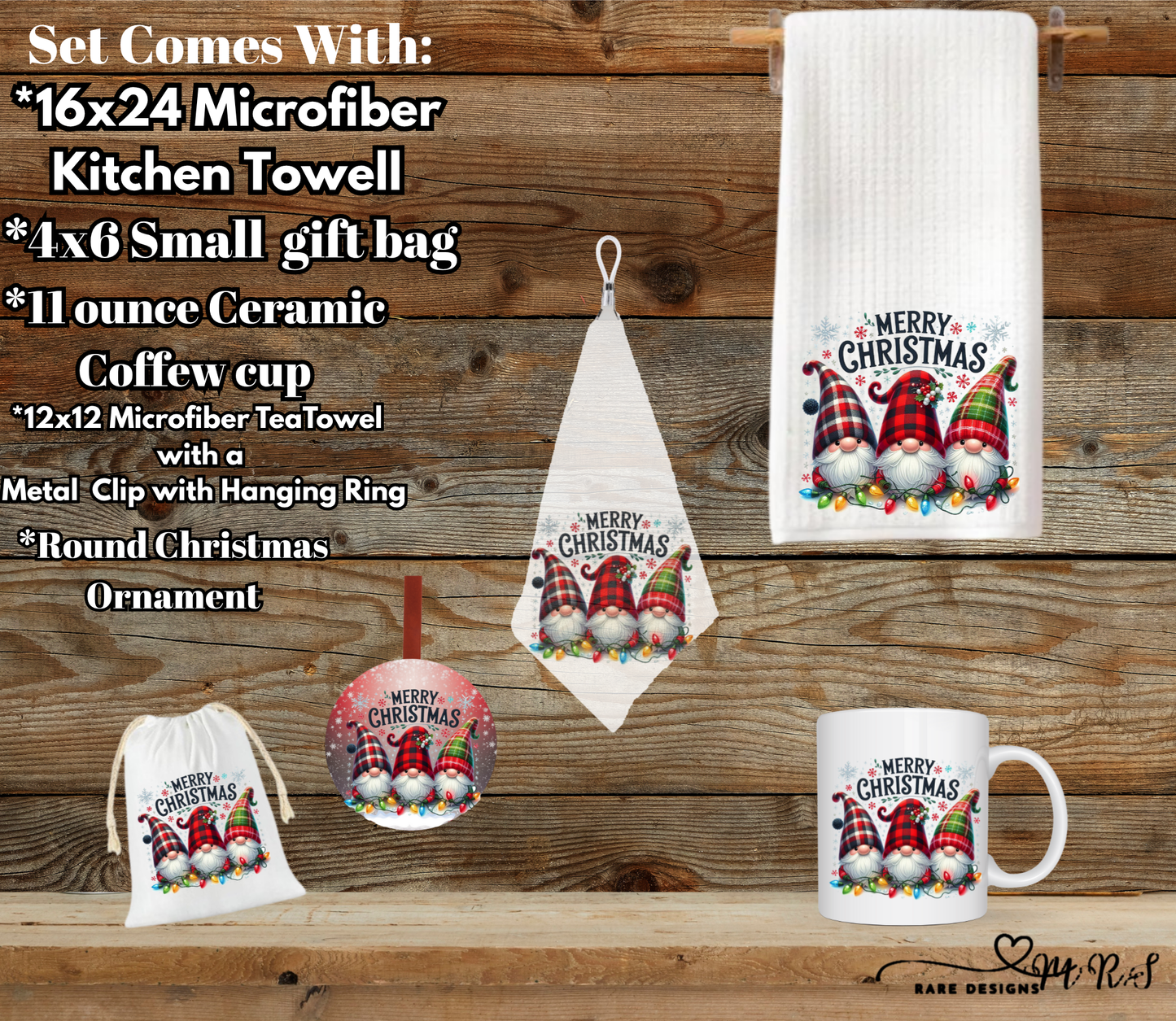 Merry Gnome Christmas Kitchen & Gift Set (5-Piece)
