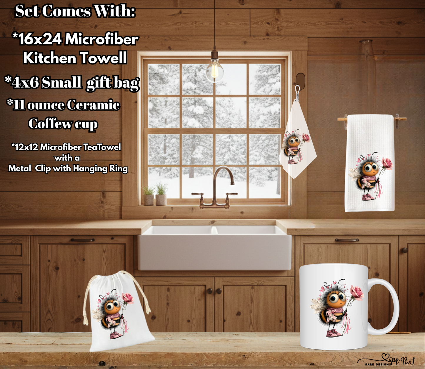 Bee Loved Collection – Complete 4‑Piece Kitchen & Gift Set ($4 OFF Full Set!)