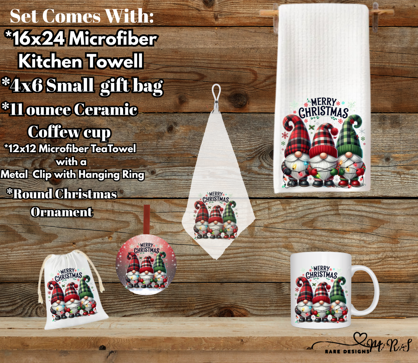 Merry Gnome Christmas Kitchen & Gift Set (5-Piece)