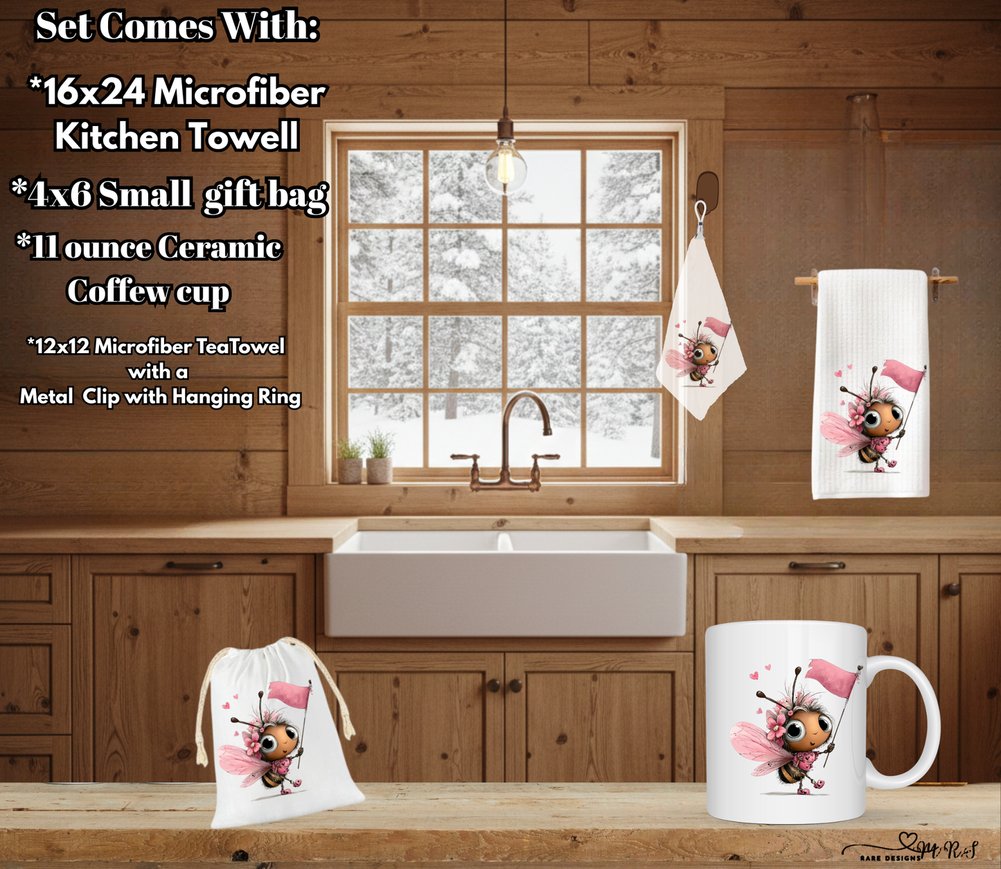 Bee Loved Collection – Complete 4‑Piece Kitchen & Gift Set ($4 OFF Full Set!)