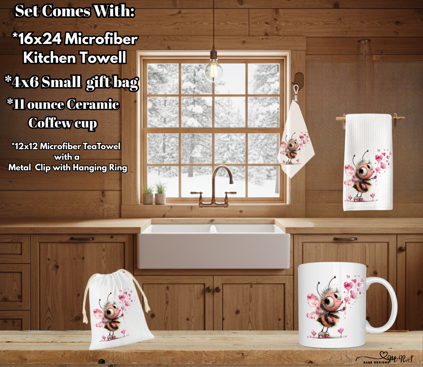 Bee Loved Collection – Complete 4‑Piece Kitchen & Gift Set ($4 OFF Full Set!)