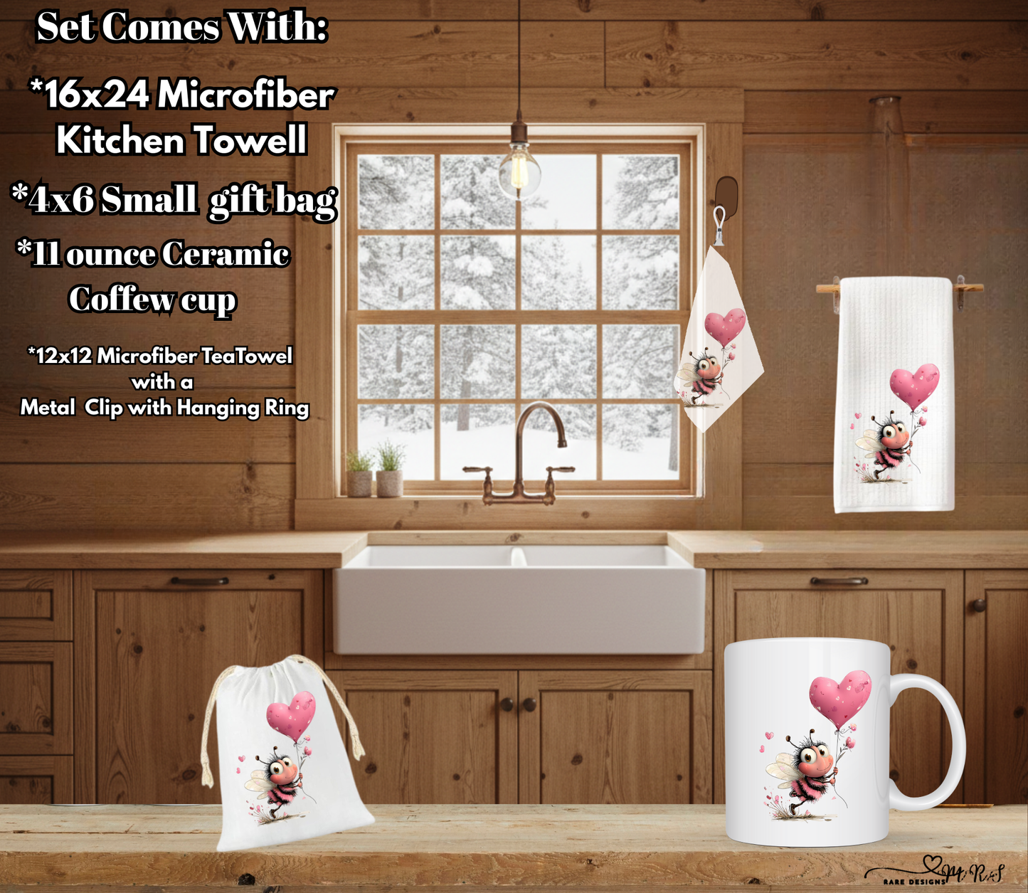 Bee Loved Collection – Complete 4‑Piece Kitchen & Gift Set ($4 OFF Full Set!)