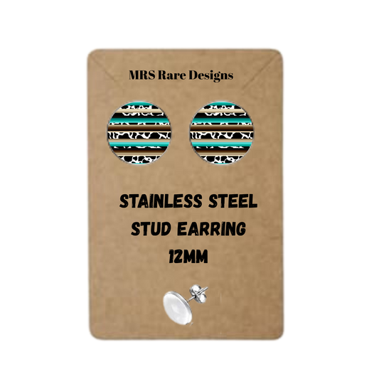 🌵Cowgirl Spirit Studs – 12mm Stainless Steel Earrings