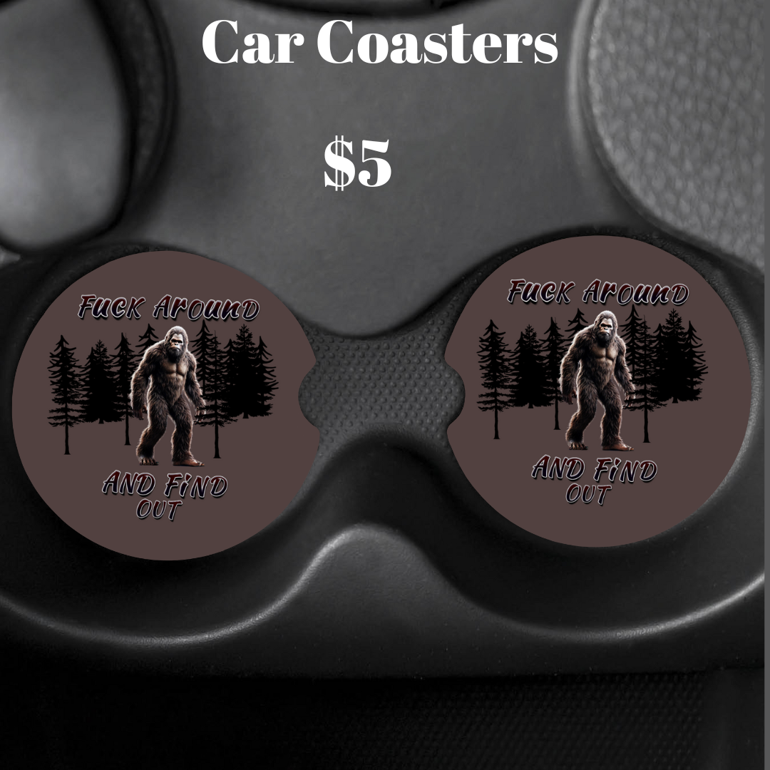 Wildwood Sass Car Coasters