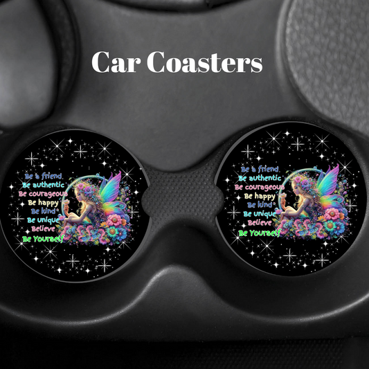 Mystical Fairy Car Coasters