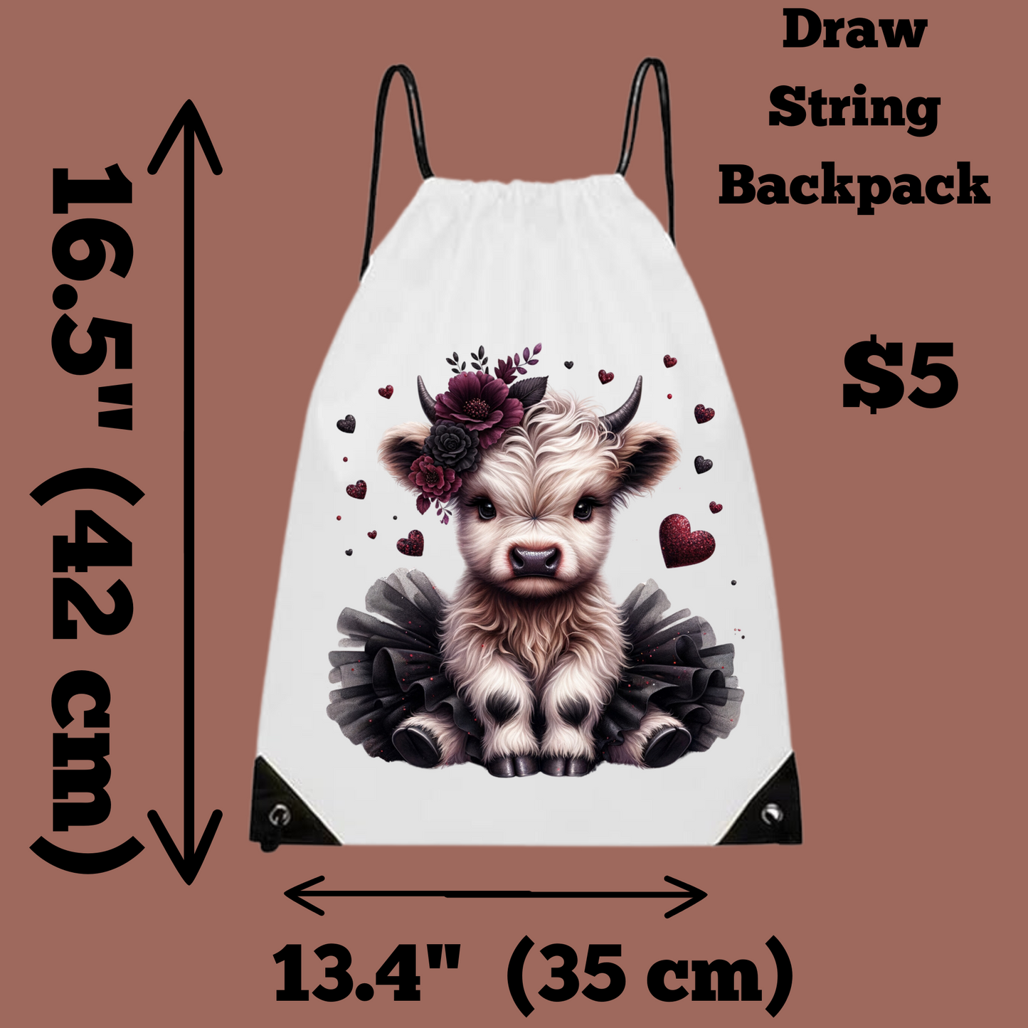 Charming Critter Drawstring Backpack Collection