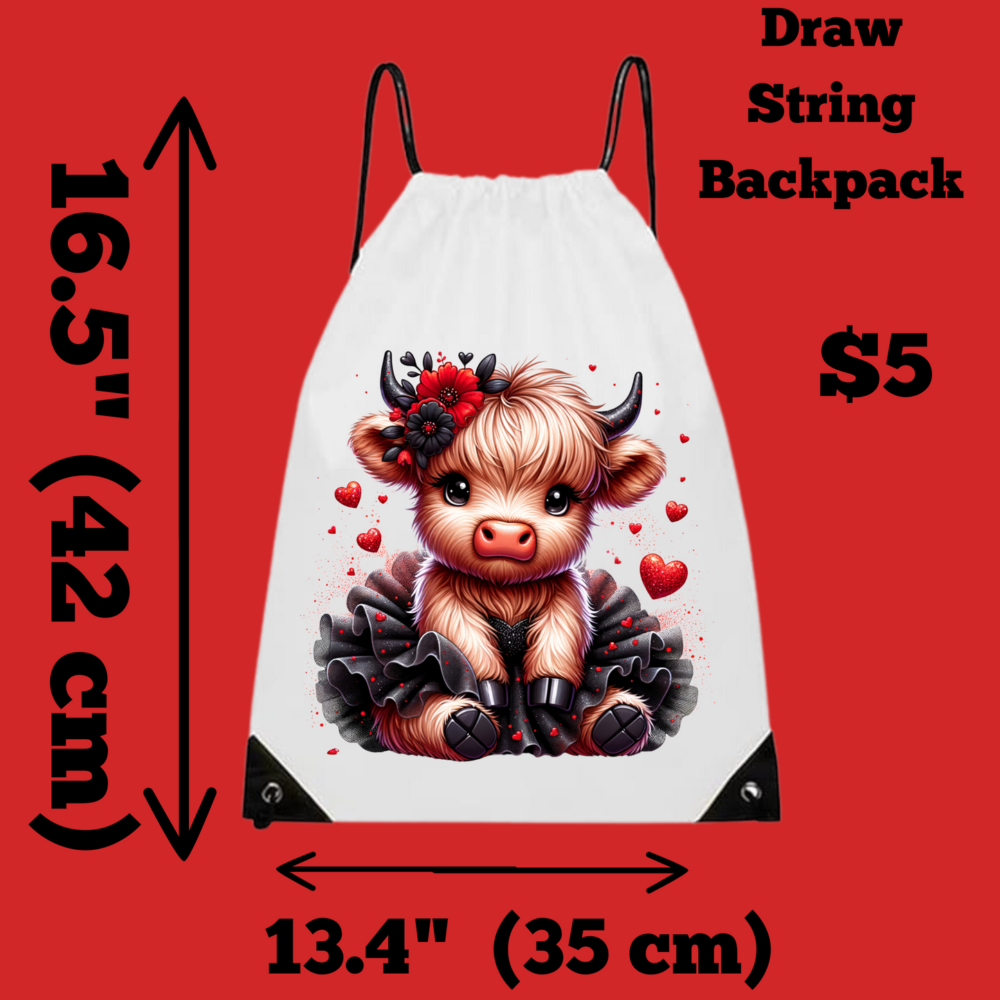 Charming Critter Drawstring Backpack Collection