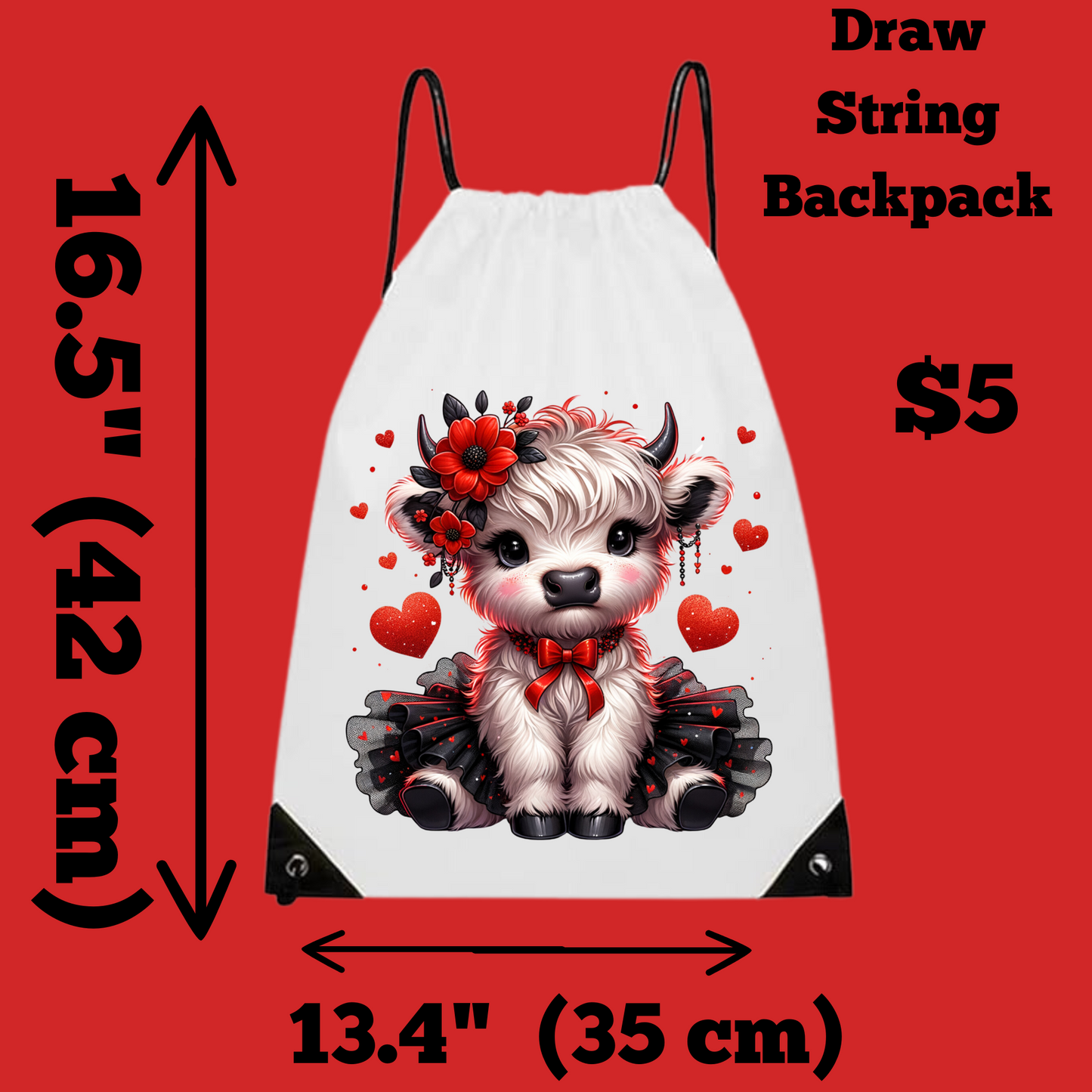 Charming Critter Drawstring Backpack Collection