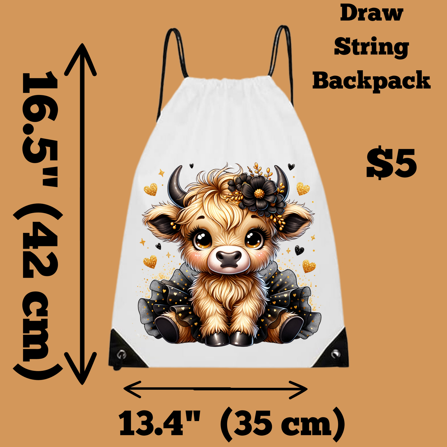 Charming Critter Drawstring Backpack Collection