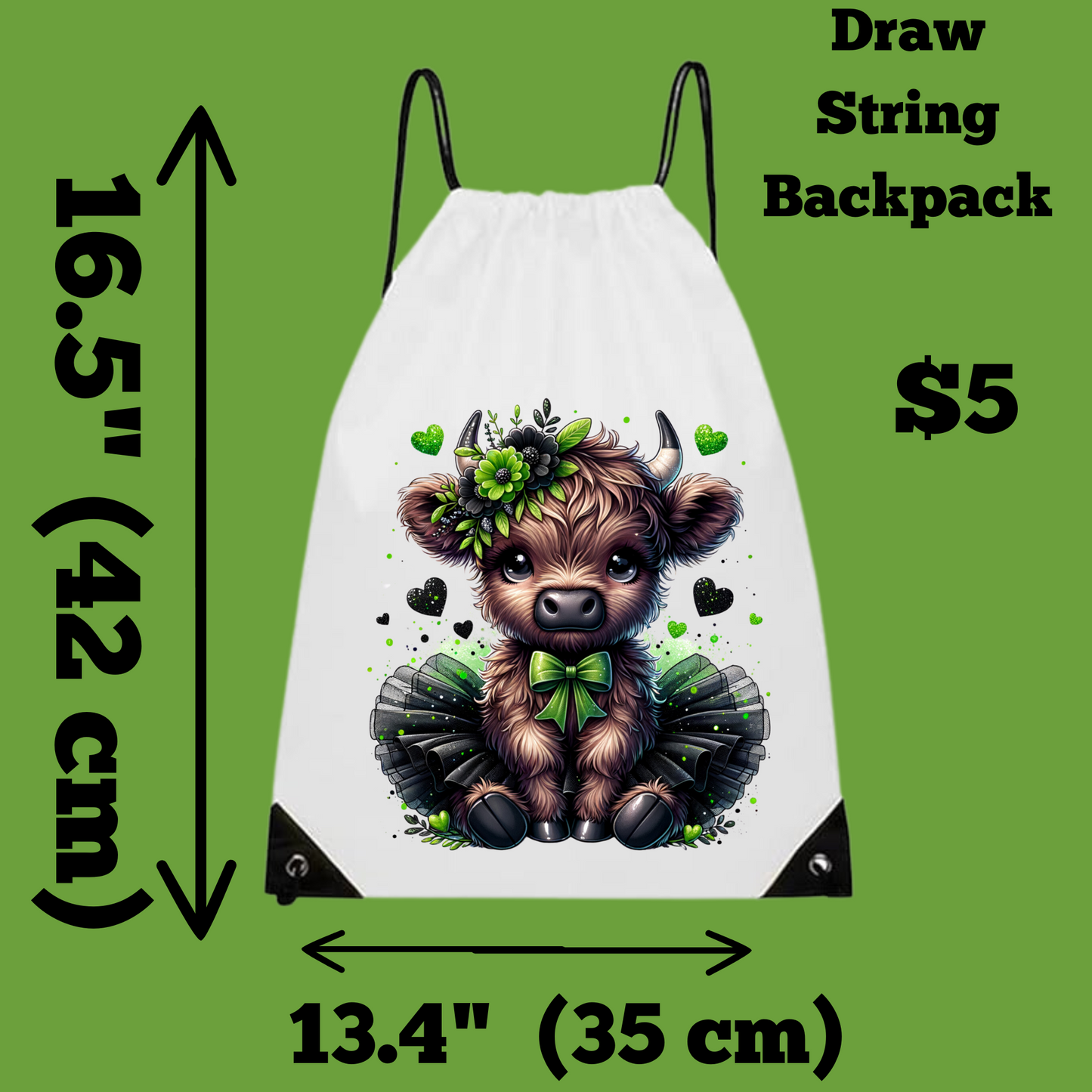 Charming Critter Drawstring Backpack Collection