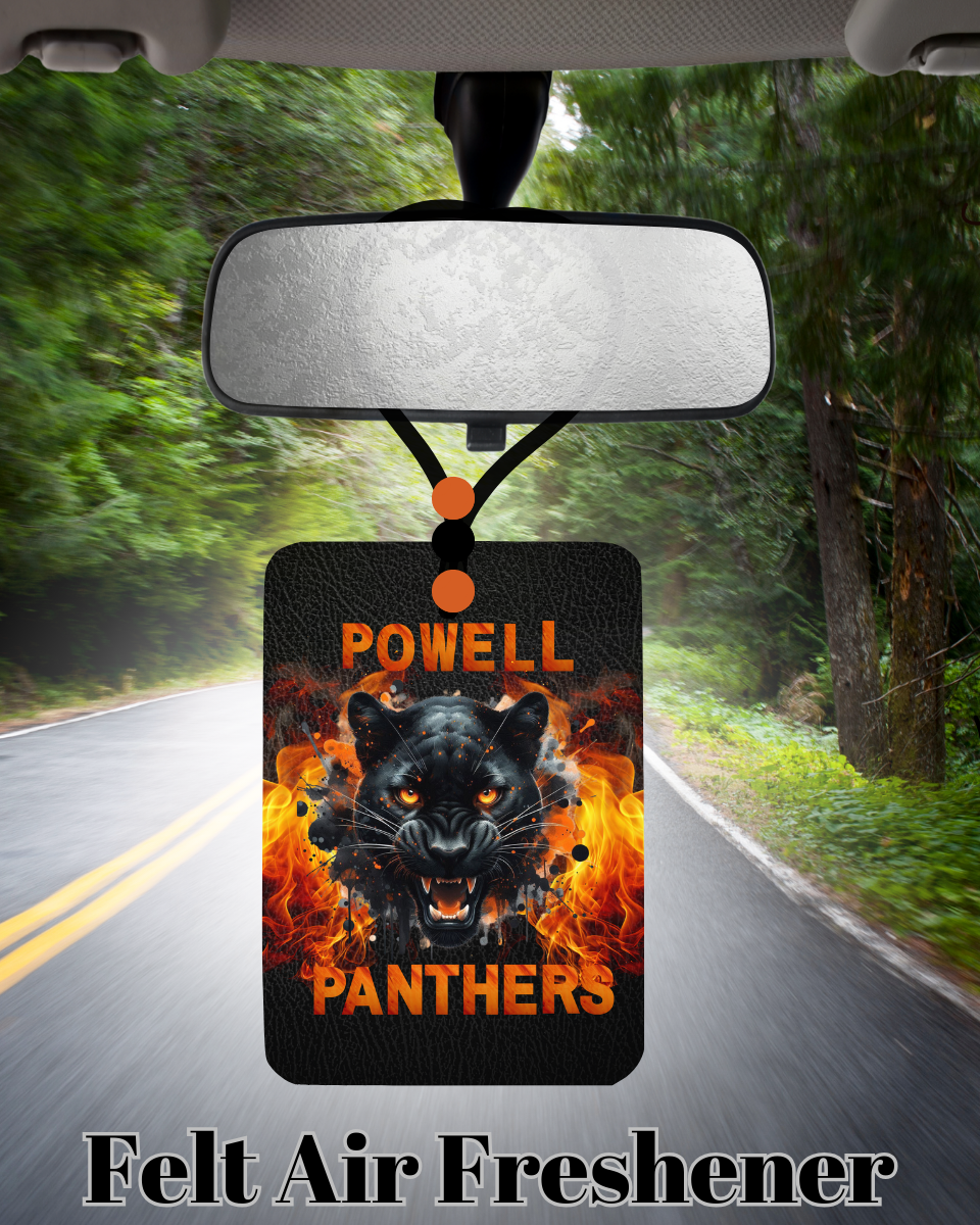 Powell Panthers Pride Series Felt Air Fresheners