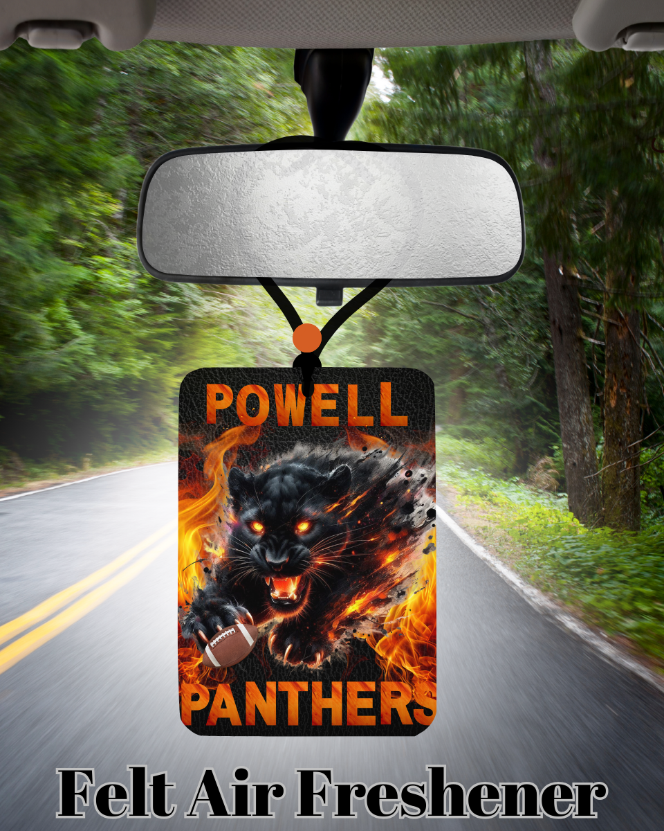 Powell Panthers Pride Series Felt Air Fresheners