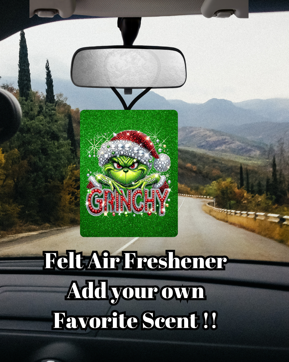Grinchy Glam Felt Air Freshener Collection
