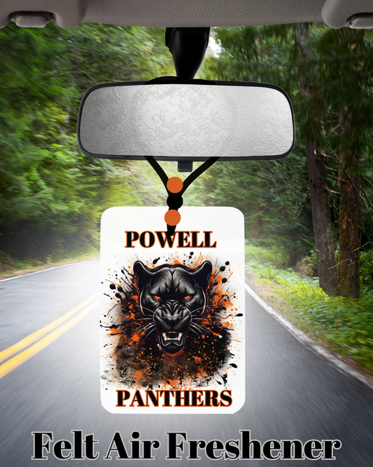 Powell Panthers Pride Series Felt Air Fresheners
