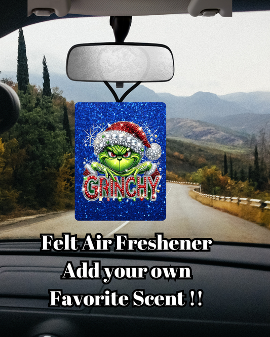 Grinchy Glam Felt Air Freshener Collection