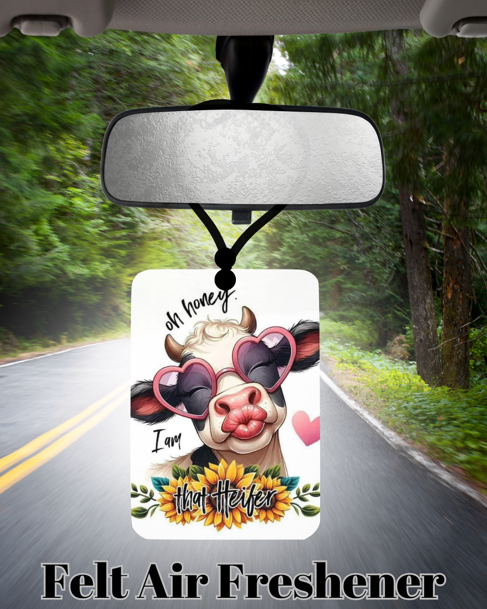 Cheeky Heifer Car Air Freshener