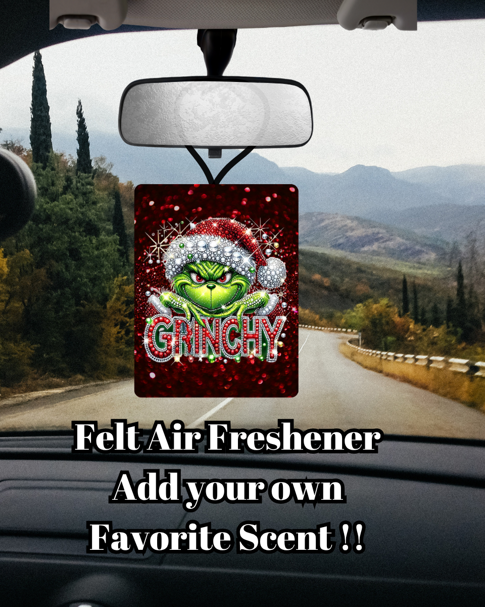 Grinchy Glam Felt Air Freshener Collection