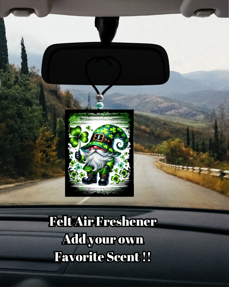 Lucky Leprechaun Felt Air Freshener – Add Your Own Scent