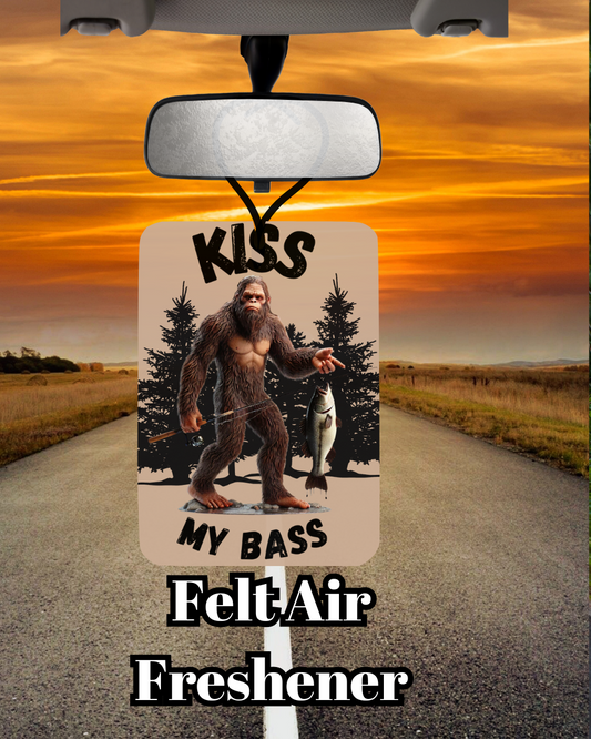 Kiss My Bass – Felt Air Freshener
