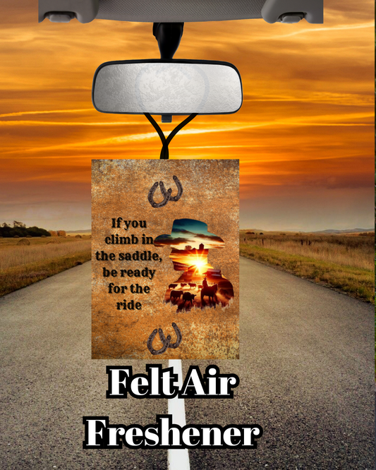 Saddle Up Sunset Felt Fresheners