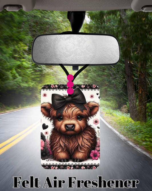 Highland Sweetheart Felt Air Freshener