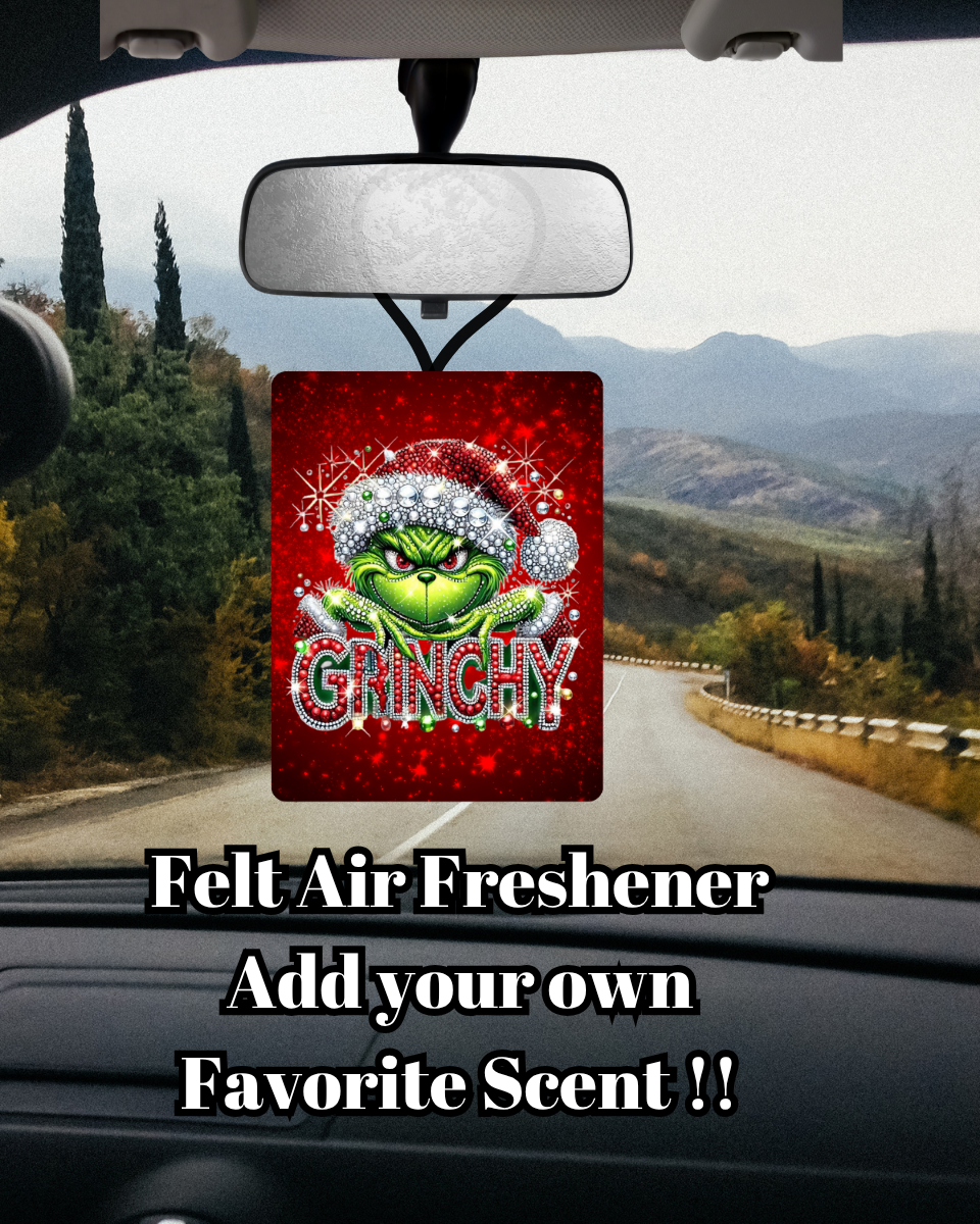 Grinchy Glam Felt Air Freshener Collection