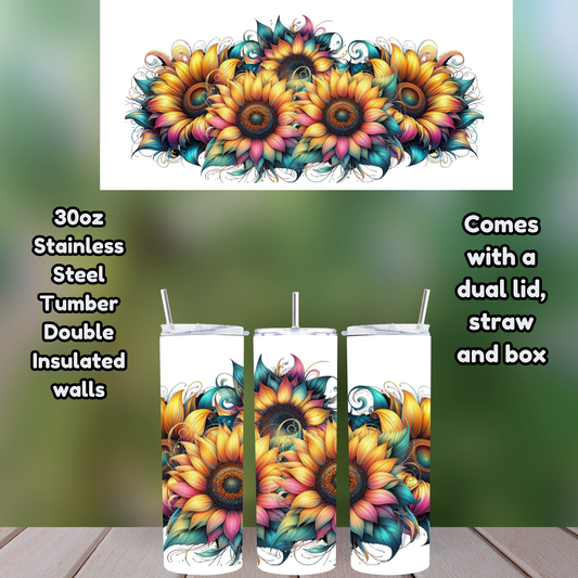 🌻 Sunset Bloom 30oz Tumbler
