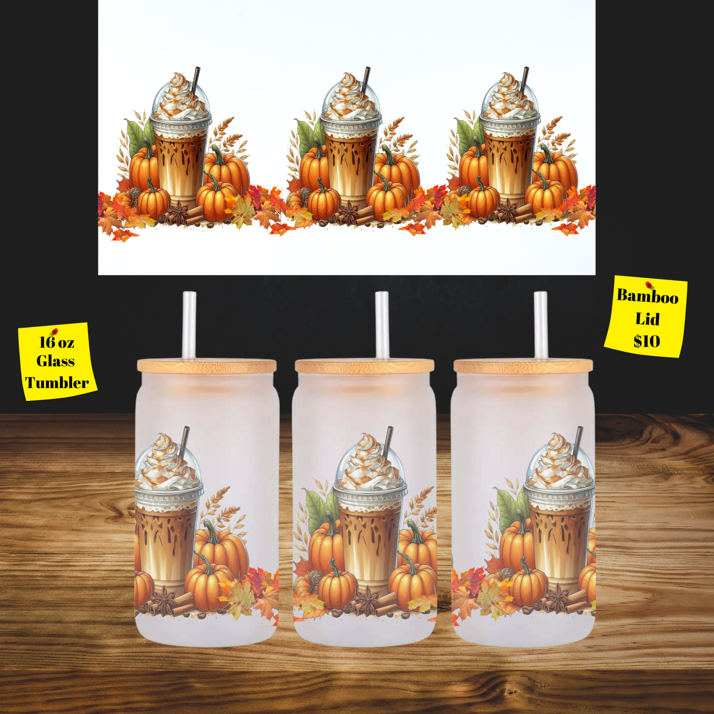 Autumn Spice Glass Tumbler