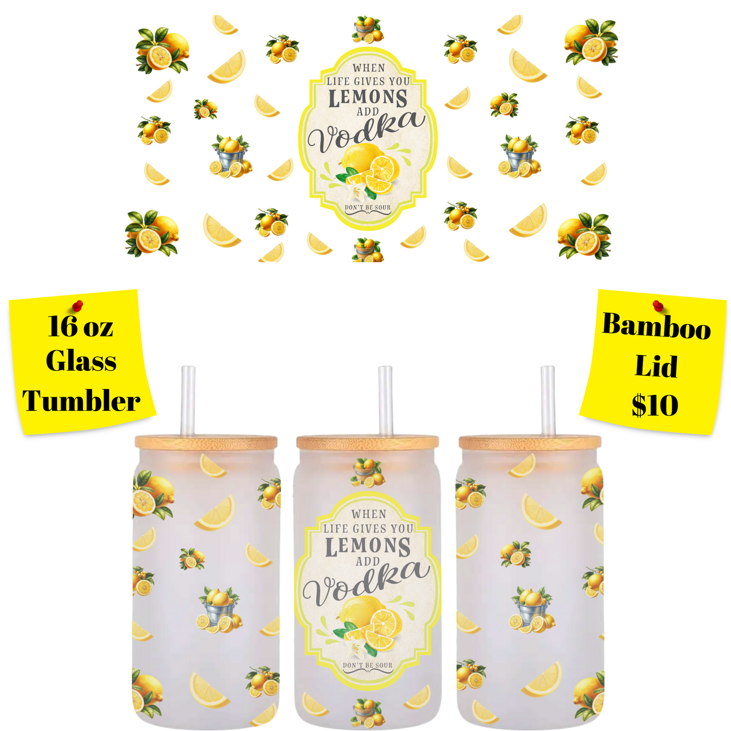 Citrus Twist Glass Tumbler Collection