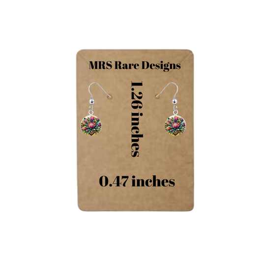 🌸 KaleidoBloom Dangle Earrings