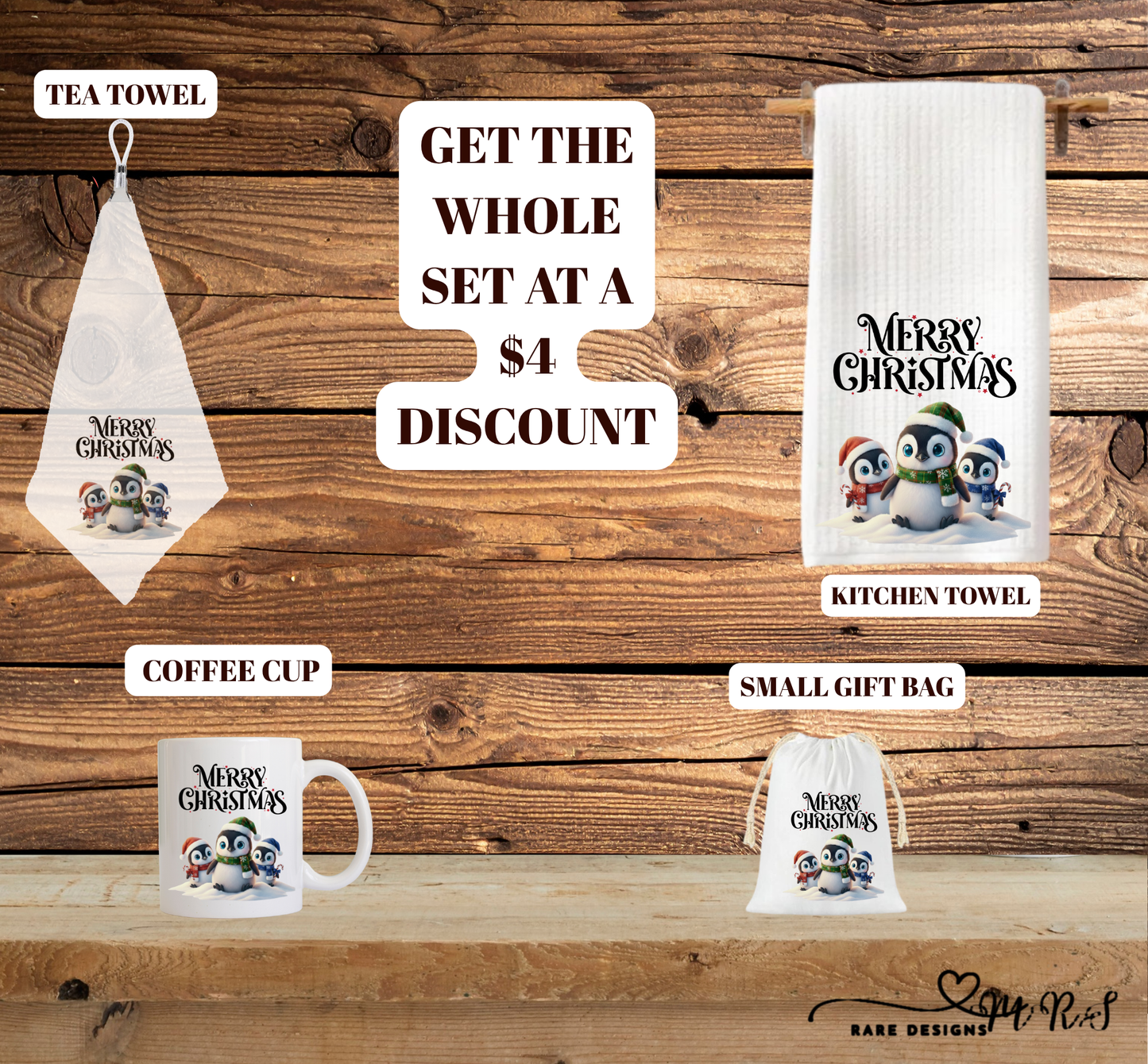 Penguin Pals “Merry Christmas” Mini Holiday Kitchen Set (Save $4 on the Full Bundle!)