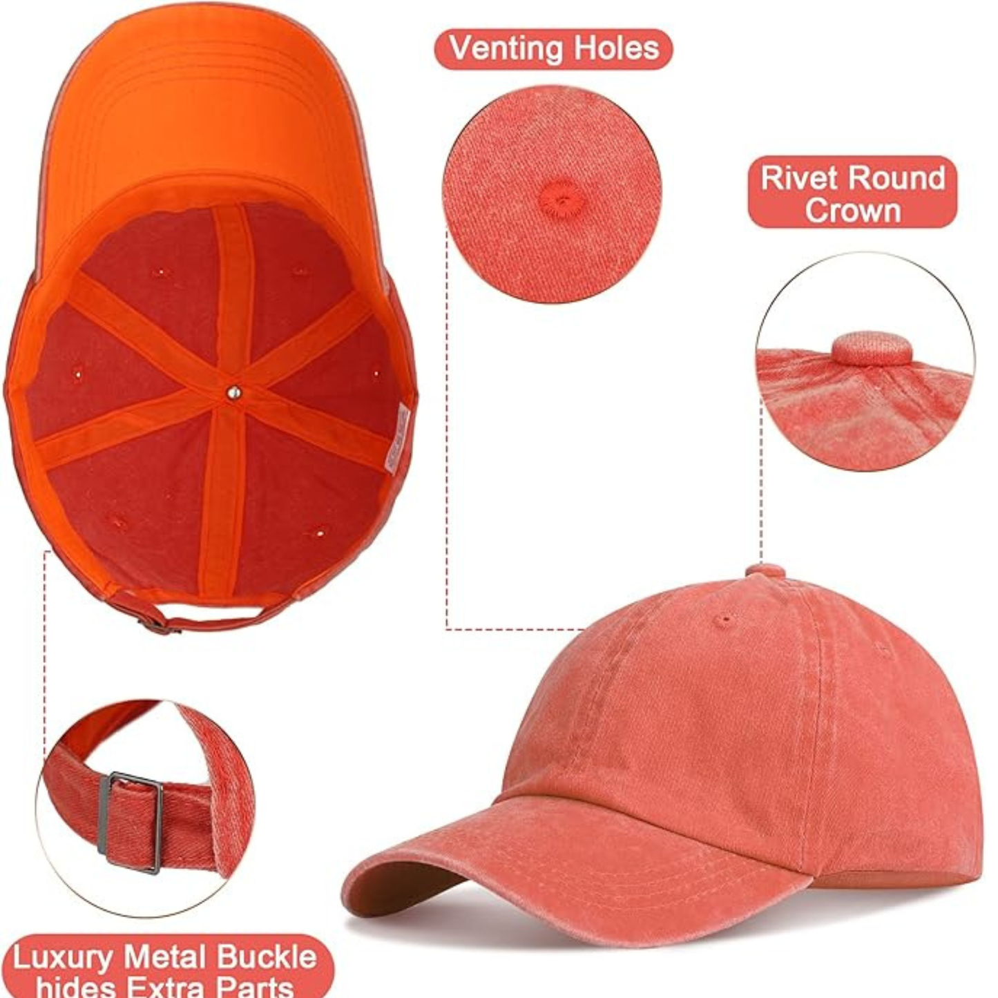 Vintage Patriotic Eagle Hat – 80% Polyester, 20% Cotton with Sublimated Patch