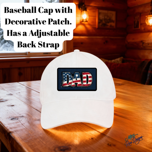 Stars & Stripes Dad Cap — Patriotic Patch Baseball Hat
