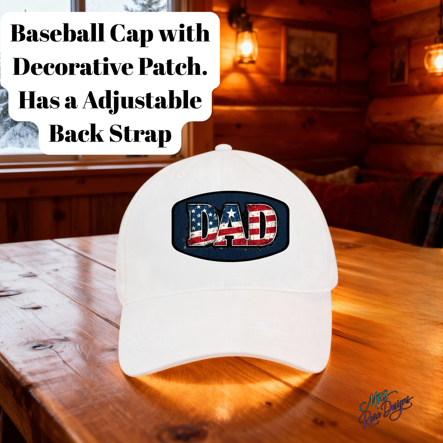 Stars & Stripes Dad Cap — Patriotic Patch Baseball Hat