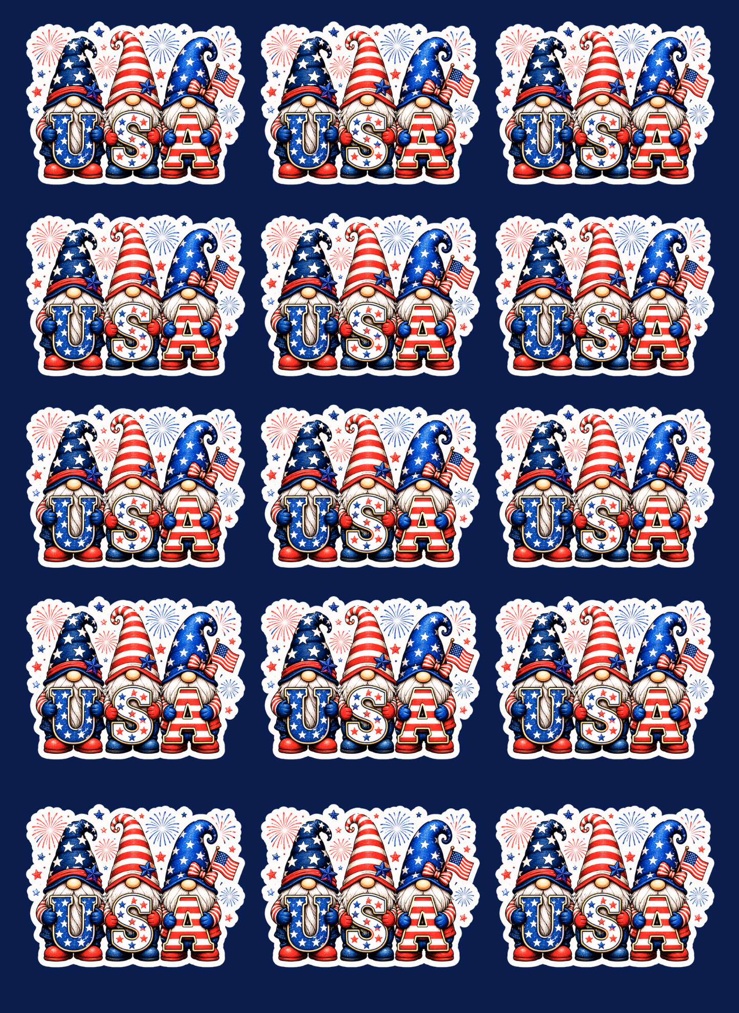 Gnome of the Free™ Patriotic Die-Cut Sticker Pack