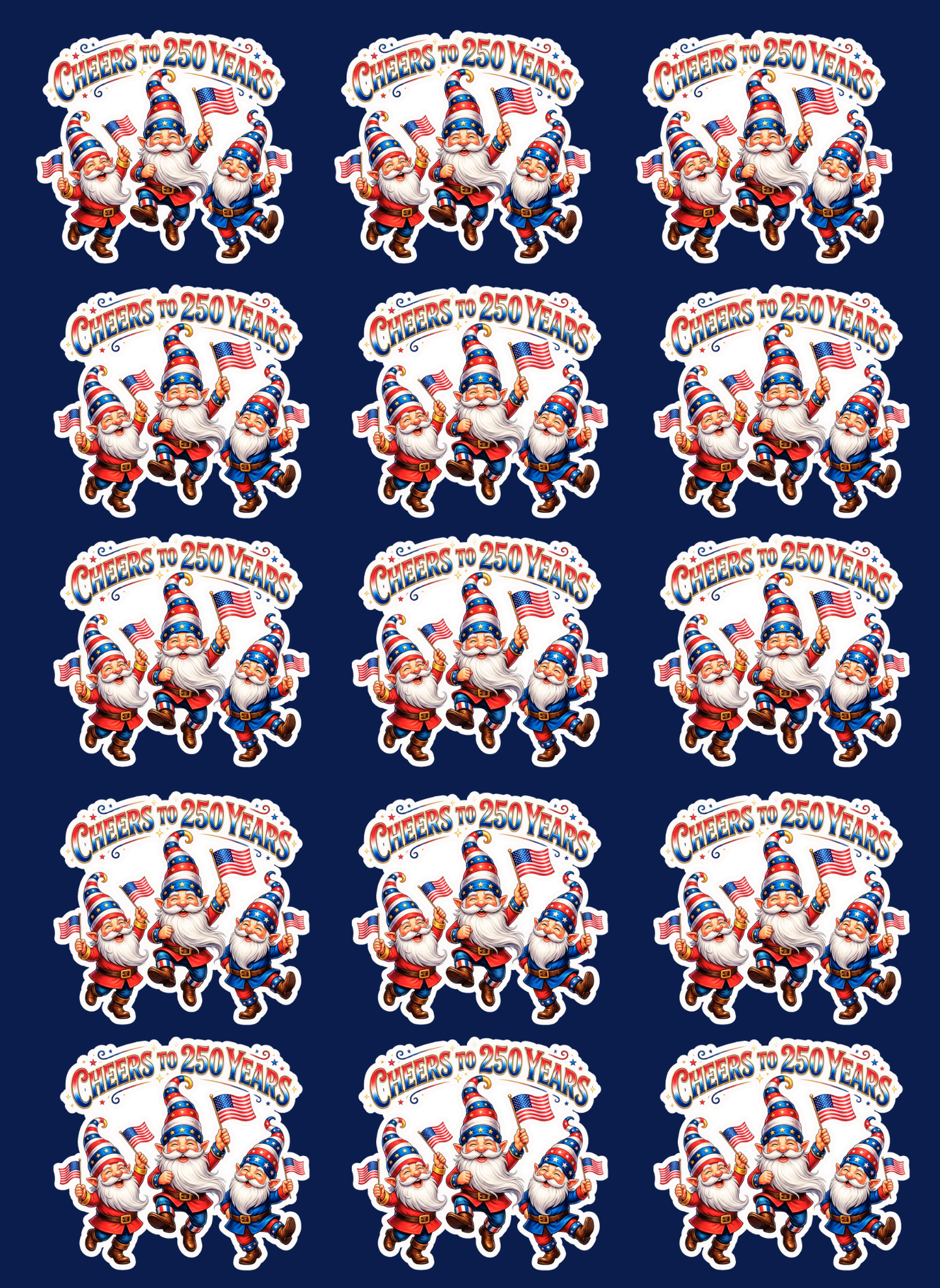 Gnome of the Free™ Patriotic Die-Cut Sticker Pack