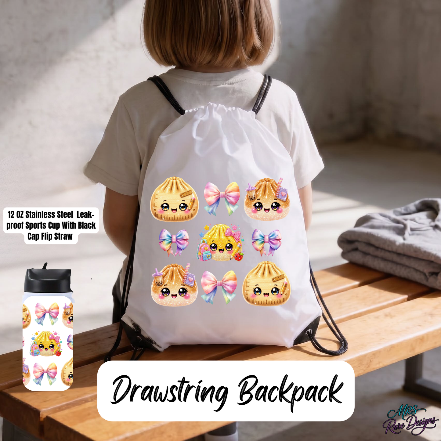 "Sweet Study Buddies" Backpack & Sports Cup Bundle
