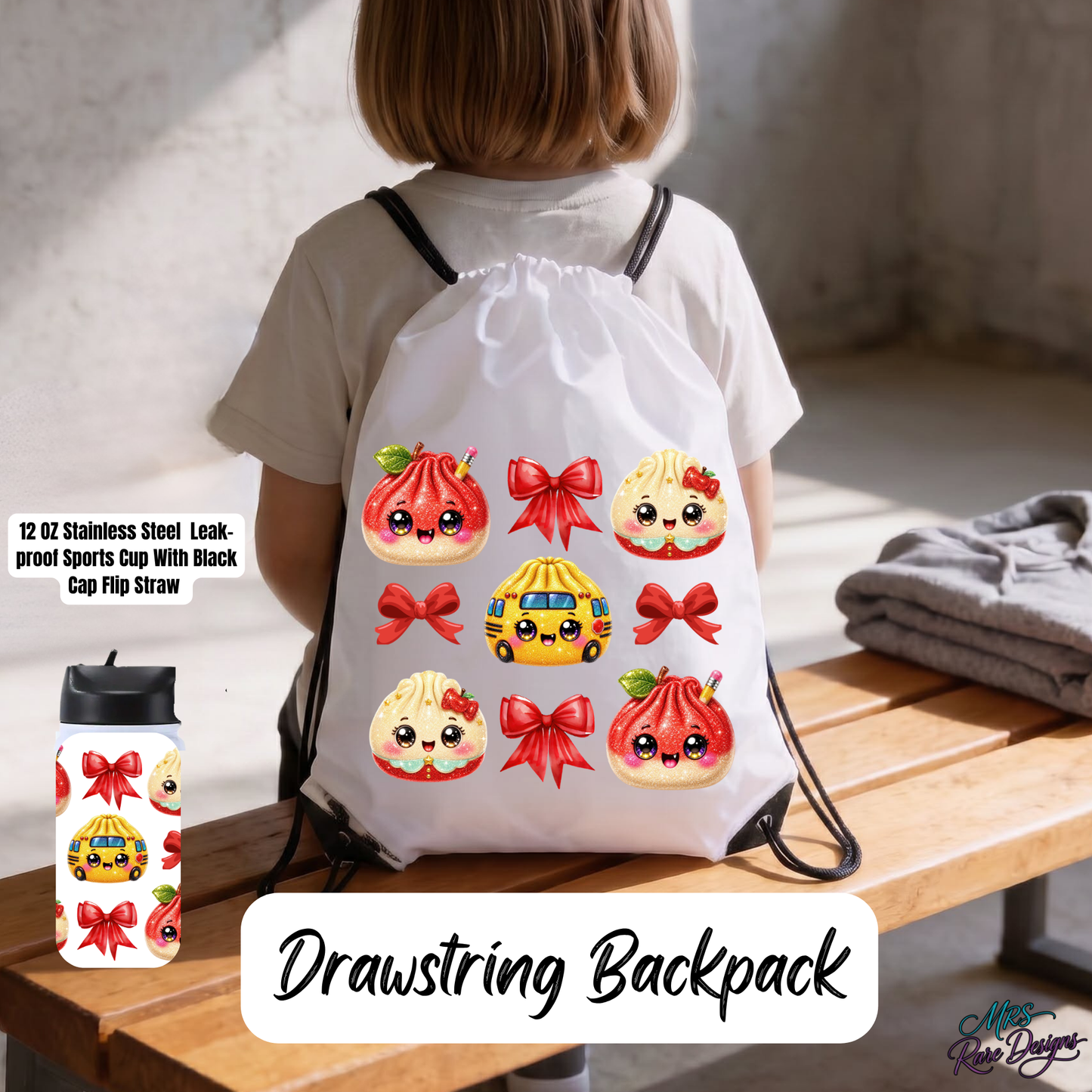 "Apple of My Eye" Backpack & Sports Cup Bundle