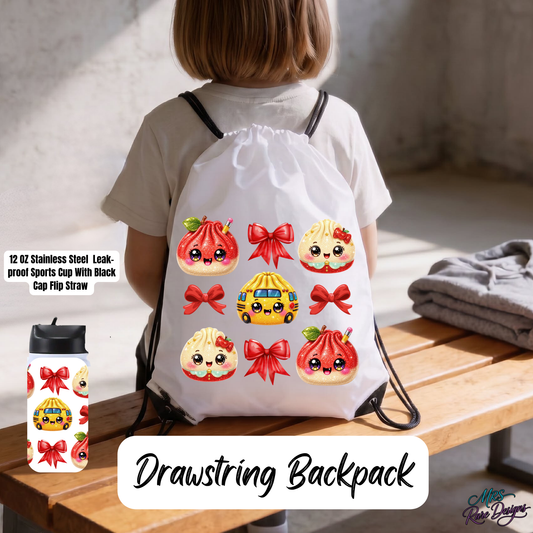 "Apple of My Eye" Backpack & Sports Cup Bundle