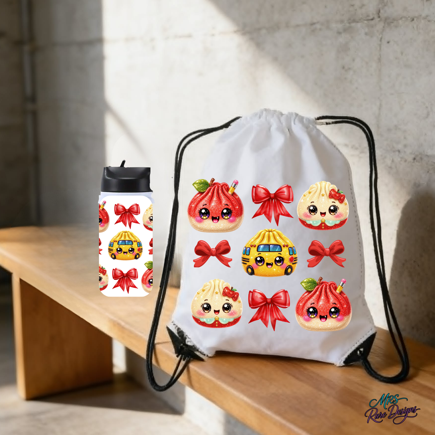 "Apple of My Eye" Backpack & Sports Cup Bundle