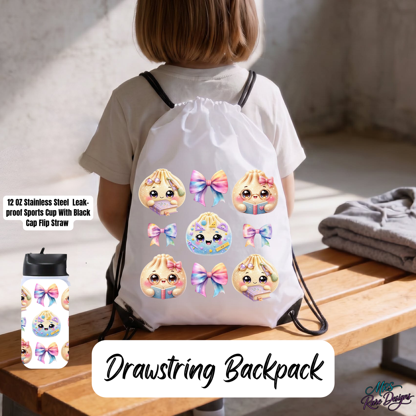 "Bookworm Bestie" Backpack & Sports Cup Bundle
