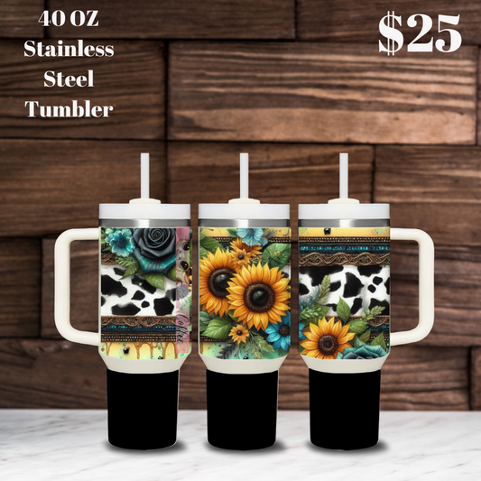 Rustic Bloom Tumbler