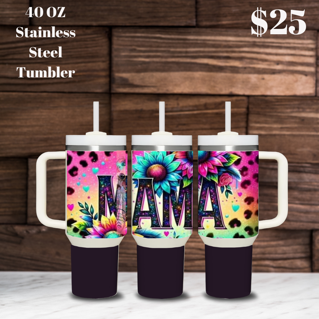 Mama's Floral Delight Tumbler